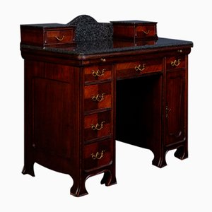 Vintage Art Nouveau Dressing Table in Mahogany