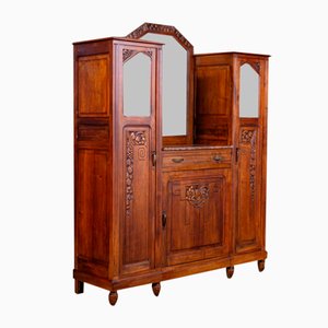 French Art Nouveau Cabinet in Pine