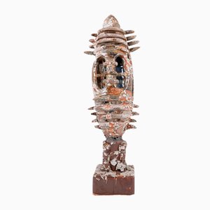 Scultura Siciliana in Ceramica Smaltata
