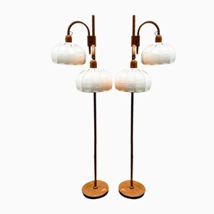 Vintage Danish Adjustable Teak Standing Lamp from Domus, 1970s