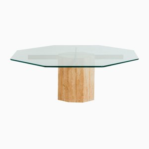 Italian Limestone Coffee Table, 1970s