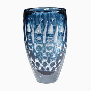 Vaso Ariel in vetro di Ingeborg Lundin per Orrefors, Svezia, 1964