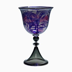 Grial o cáliz de vidrio de Wilke Adolfsson, 1990