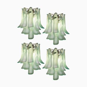 Vintage Italian Petal Murano Sconces, 1990s, Set of 4