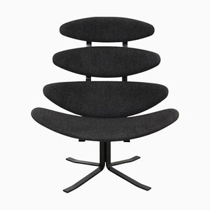 Corna Chair in Gray Hallingdal Fabric by Erik Jørgensen