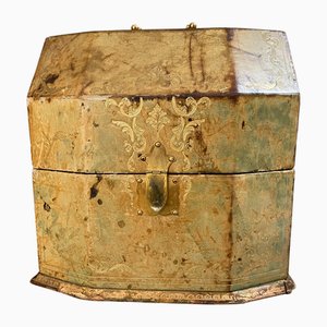 Scatola Empire in pelle marocchina