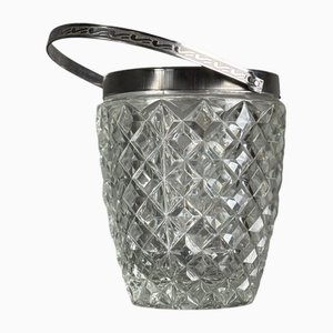 Seau à Glace en Verre et Acier, 1960s