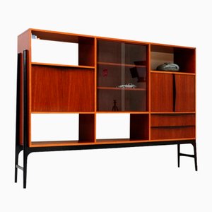 Enfilade avec Porte en Verre par Alfred Hendrickx pour Belform, Belgium, 1950s