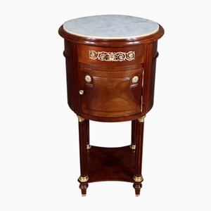 Small Vintage Drum Table in Mahogany