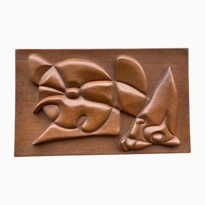 A. Guignard, Wall Sculpture, 1974, Pearwood