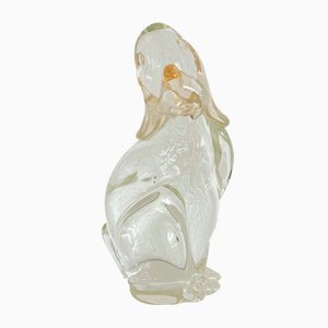 Murano Glass Sculpture of Dog by Silvano Signoretto, 1990s