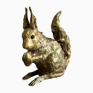 Brass Squirrel Bottle Holder, 1970s