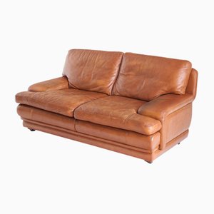 Vintage Two-Seater Leather Sofa, 1980s