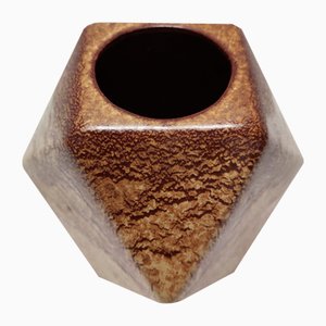 Postmodern Glazed Ceramic Pen Holder attributed to Giovanni Bertoncello for Schiavon, 1970s