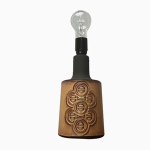 Dänische Mid-Century Studio Tischlampe aus Keramik von Frank Keramik, 1960er