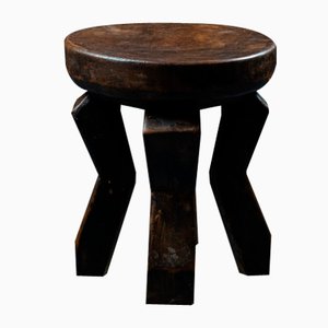 Senoufo Long Wooden Stool, Ivory Coast