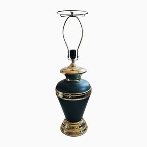 Large Brass and Metal Table Lamp, 1970s