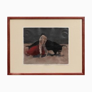 Miquel Macaya, Tauromaquia Series, Original Oil on Paper