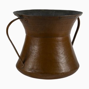 19th Century Amphora Vase in Copper with Double Handles, Italy