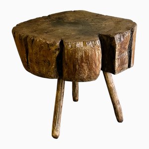 Table à Découper Provinciale en Orme, 19ème Siècle, France