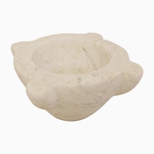 Antique White Marble Mortar