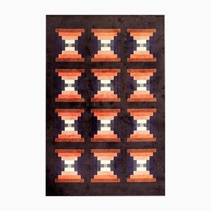 Spanish Geometric Short Pile Rug, 1970s