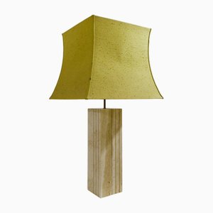 Große Tischlampe aus Travertin