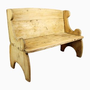 Mid-Century Fir Wood Bench