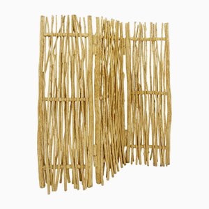 Dekorativer 3-teiliger Raumteiler aus Holzzweigen