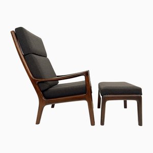 Fauteuil et Ottomane Senator Hijack par Ole Wanscher pour Cado, 1960s, Set de 2