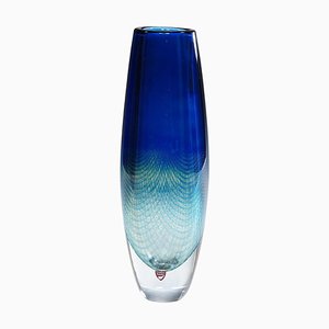 Vaso Kraka vintage di Sven Palmquist per Orrefors, 1954