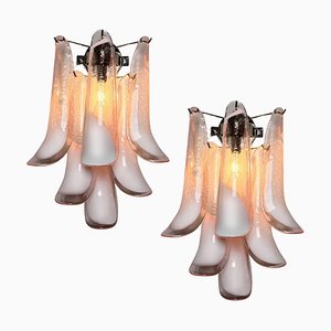 Italian Petal Murano Sconces, 1990s, Set of 2