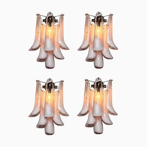 Italian Petal Murano Sconces, 1980s, Set of 4