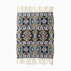 Swedish Folk Art Hand-Crafted Röllakan Tapestry, 19th Century