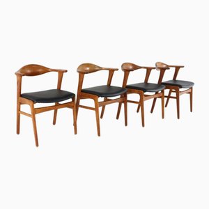 Schreibtischstühle Modell 49 von Erik Kirkegaard für Høng Stolefabrik, 1960er, 4er Set