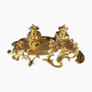 Französisches Tintenfass im Barockstil, 19. Jh.