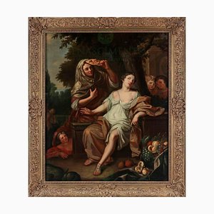 Circle of Caspar Netscher, Allegory, 1600s, Oil on Canvas