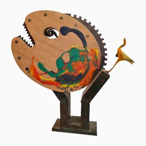 Eric Valat, Pour faire le portrait d'un oiseau, 2007, Metal & Mixed Media