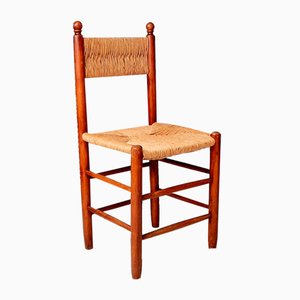 Silla de madera con asiento y respaldo Rush, años 60