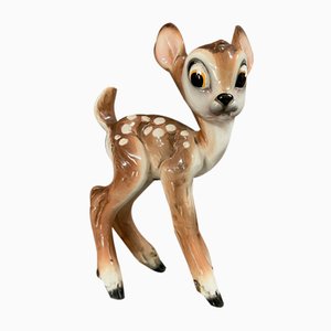 Animalier Walt Disney Bambi aus Keramik, 1940er