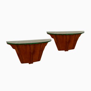 Wandkonsolen, Italien, 1950er, 2er Set