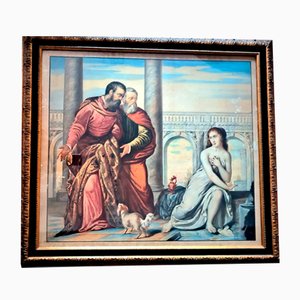 Susanna e i vecchioni, tempera e acquerello su carta, XIX secolo