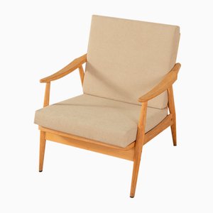 Solid Ash Armchair, 1960s