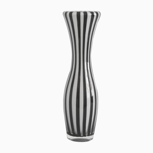 Schwarz-weiße Zebra Vase von Leonardo Talarico, 1970er