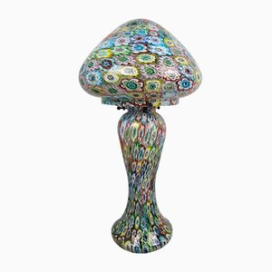 Lampe de Bureau Millefiore en Verre de Murano attribuée à Fratelli Toso, Italie, 1950s