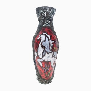 Vintage Fat Lava Earthenware Vase attributed to Giulianelli for Ceramiche San Marino, 1950s