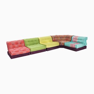 Mah Jong Sofa by Hans Hopfer for Roche Bobois, 1970s, Set of 15