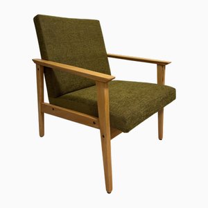 Sillón checoslovaco Mid-Century moderno, años 70