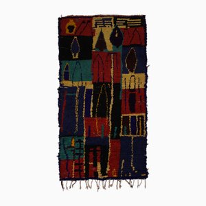 Vintage Moroccan Berber Azilal Rug in Wool