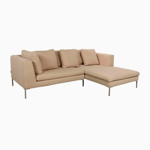 Canapé d'Angle Luca en Tissu Beige de La Nuova Casa